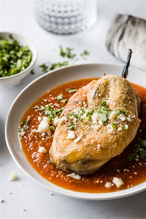 chili relleno with poblano peppers